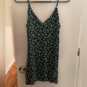 Reformation Marlowe Floral Sleeveless Minidress Size Small Green and White
